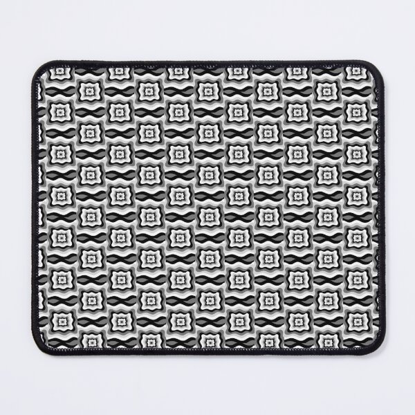 Item preview, Wavy Black and white square pattern designed and sold by RogerDodger21.