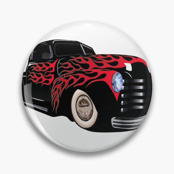Item preview, old car hot rod flame flame vintage garage designed and sold by Achille3777.