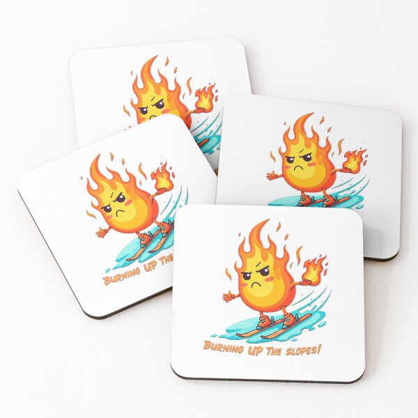 Item preview, Skiing Flame Kawaii designed and sold by jolashop.