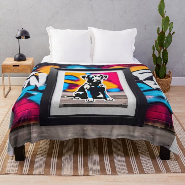 Item preview, Urban graffiti street art Dog designed and sold by Drone-tees.