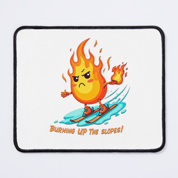 Item preview, Skiing Flame Kawaii designed and sold by jolashop.