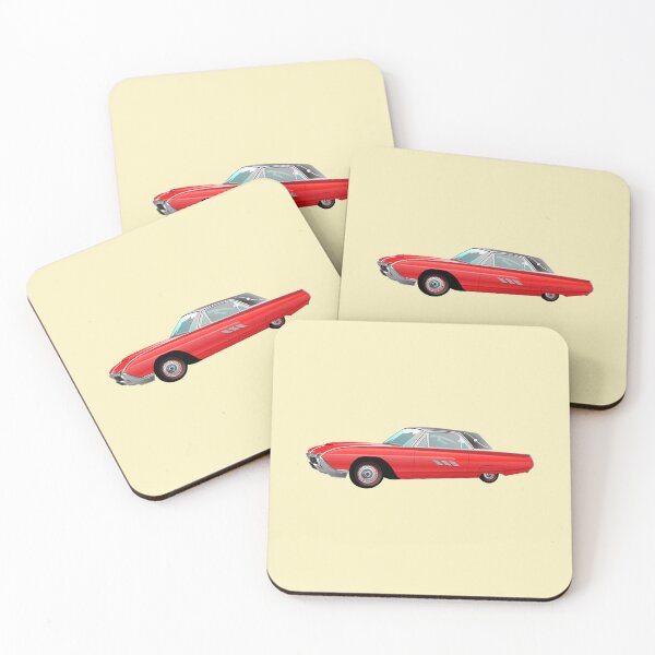 Item preview, 1963 Red Hot Hot Rod Antique Car on Light Yellow Half-Drop Repeat 5748 designed and sold by Art in My Loft.