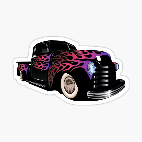Item preview, old car hot rod flame flame vintage garage designed and sold by Achille3777.