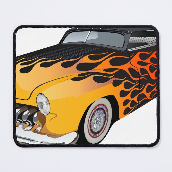 Item preview, american hot rod car muscle vintage garage flame old designed and sold by Achille3777.