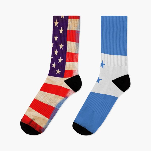 Item preview, US Flag and Honduras Flag Pride Wear Design.  designed and sold by LovelyHappyGift.