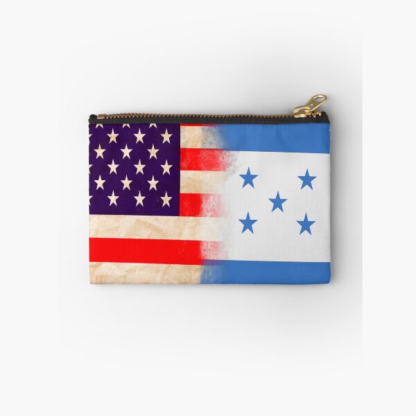 Item preview, US Flag and Honduras Flag Pride Wear Design.  designed and sold by LovelyHappyGift.