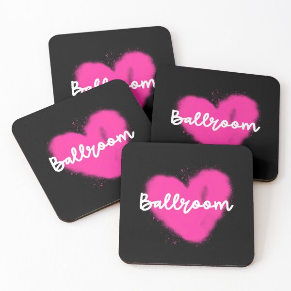 Artikelvorschau, Ballsaal, Rosa, Herz, Sprühfarbe, Splatter-Design entworfen und verkauft von Peace4Patti.