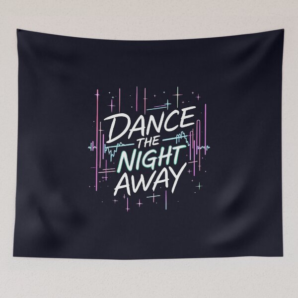 Item preview, Dance the Night Away: EDM Neon Wave Design designed and sold by Jollys-ArtShop.