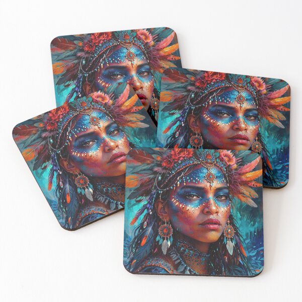 Item preview, African American Tribal Art | Colorful Art Piece | Magical beauty, decoration & gift idea designed and sold by Shopstract.
