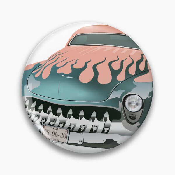 Item preview, hot rod car old american muscle car vintage flame designed and sold by Achille3777.