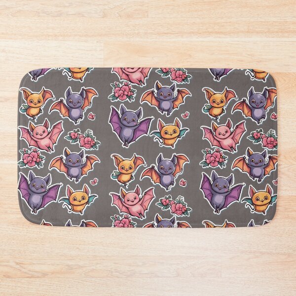 Item preview, Cute Kawaii Bat, Bat kawaii, Batzilla, sweet bat, cute bat, cute,  designed and sold by GOLDENGARDENART.