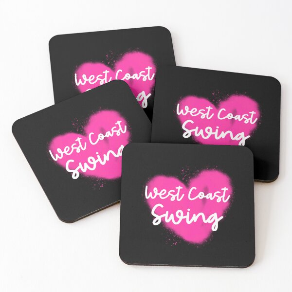 Artikelvorschau, West Coast Swing – Herz, Sprühfarbe, Splatter-Design, Rosa entworfen und verkauft von Peace4Patti.