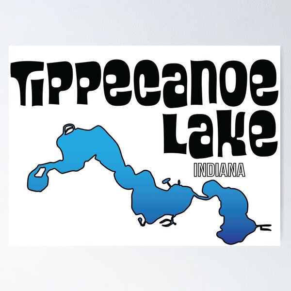 Item preview, Lake Tippecanoe Indiana designed and sold by SwiftSlothMedia.