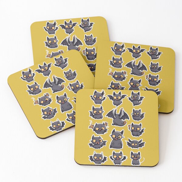 Item preview, Black Kawaii Bat, Bat kawaii, Batzilla, sweet bat, cute bat, cute,  designed and sold by GOLDENGARDENART.