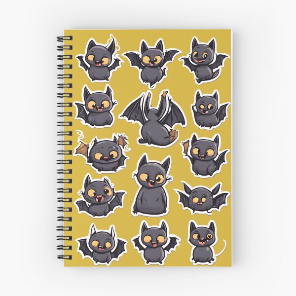 Item preview, Black Kawaii Bat, Bat kawaii, Batzilla, sweet bat, cute bat, cute,  designed and sold by GOLDENGARDENART.