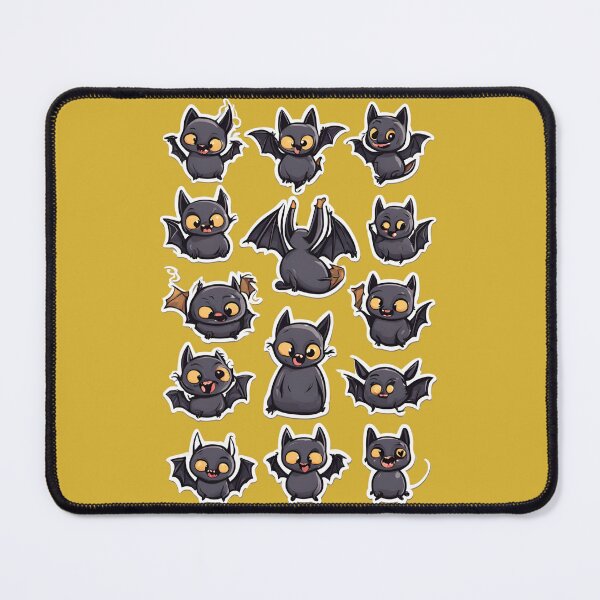 Item preview, Black Kawaii Bat, Bat kawaii, Batzilla, sweet bat, cute bat, cute, designed and sold by GOLDENGARDENART.