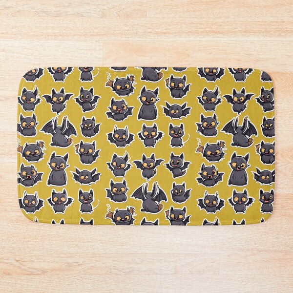 Item preview, Black Kawaii Bat, Bat kawaii, Batzilla, sweet bat, cute bat, cute,  designed and sold by GOLDENGARDENART.