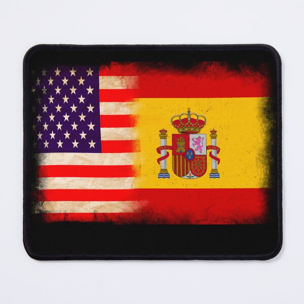 Item preview, US Flag and Spain Flag Pride Wear Design. designed and sold by LovelyHappyGift.