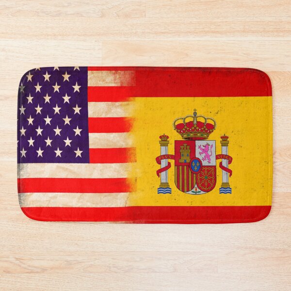 Item preview, US Flag and Spain Flag Pride Wear Design.  designed and sold by LovelyHappyGift.