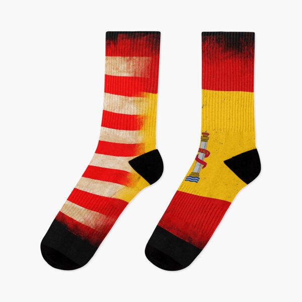 Item preview, US Flag and Spain Flag Pride Wear Design.  designed and sold by LovelyHappyGift.