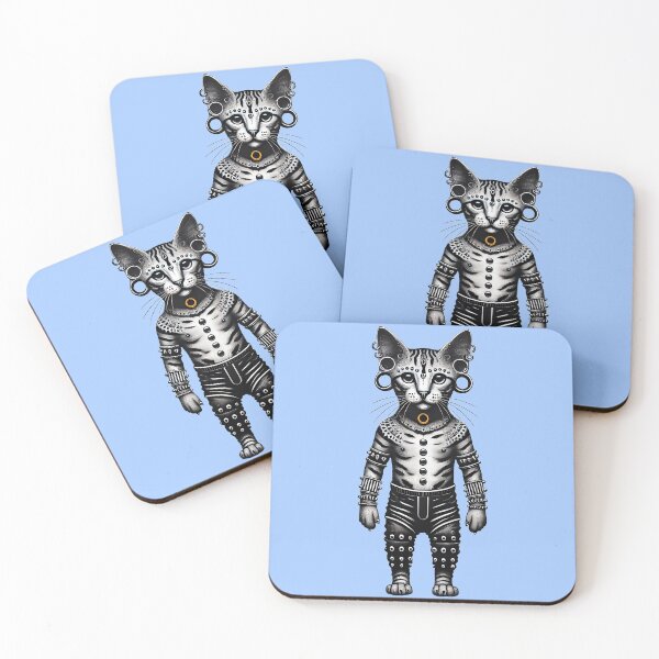 Item preview, Warrior Cat with Piercings and Spacers designed and sold by TSQ.