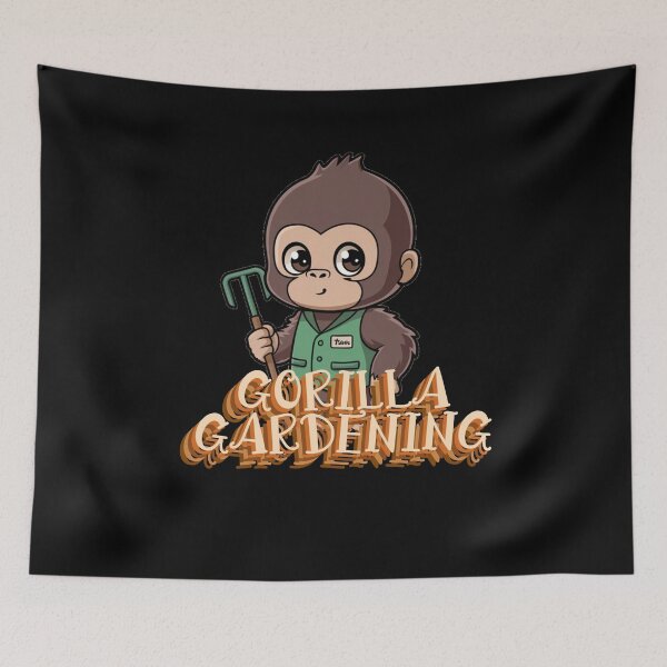 Item preview, Cute Gorilla Gardening designed and sold by GartenIdeen.