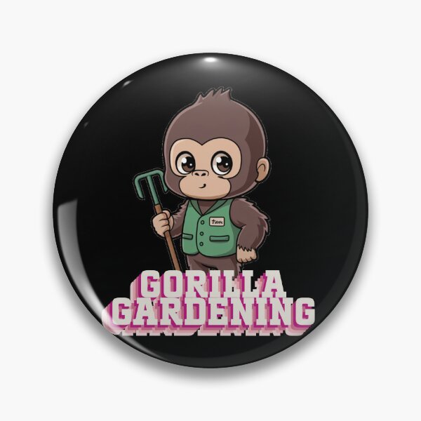 Item preview, Cute Gorilla Gardening designed and sold by GartenIdeen.