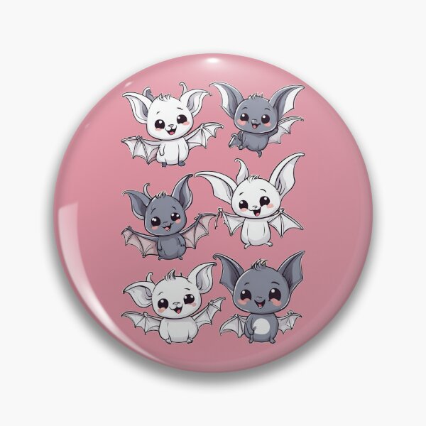 Item preview, Gray Kawaii Bat, Bat kawaii, Batzilla, sweet bat, cute bat, cute,  designed and sold by GOLDENGARDENART.