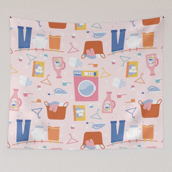 Item preview,  laundry room washing machine cleaning housewife  designed and sold by Gossip Rag.