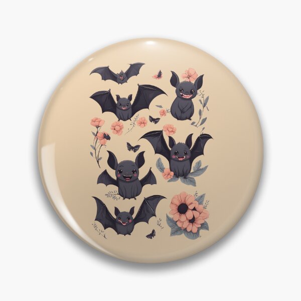 Item preview, Black sweet Kawaii Bat, Bat kawaii, Batzilla, sweet bat, cute bat, cute,  designed and sold by GOLDENGARDENART.