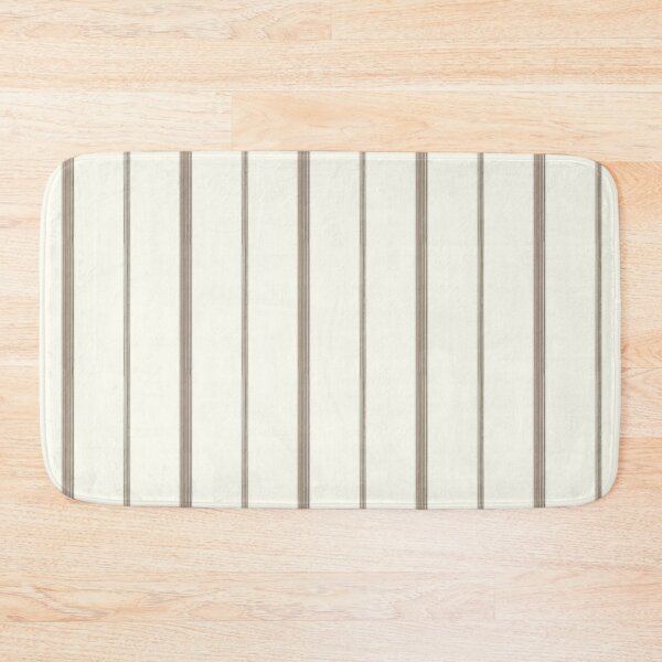 Item preview, Ticking Ivory Brown designed and sold by pinebluedesign.