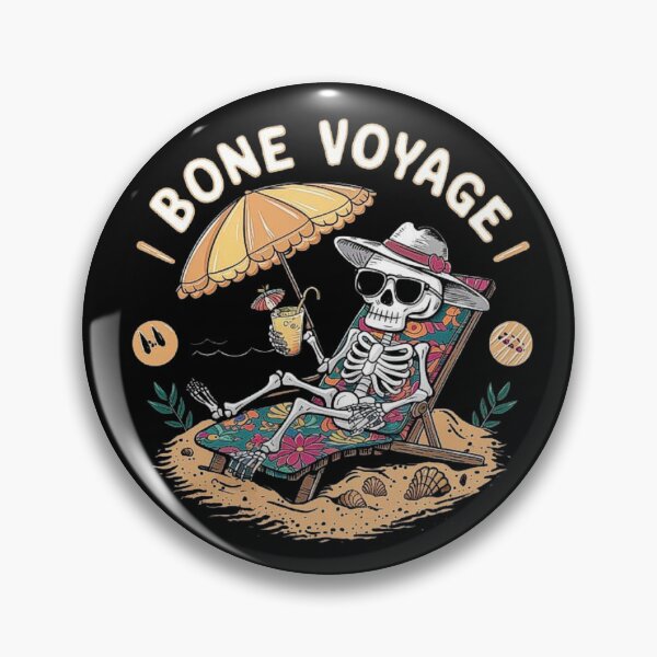 Item preview, Bone Voyage” - Skeleton Beach Vacation Design designed and sold by love3617.