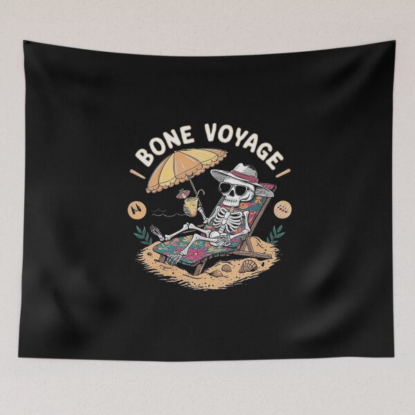 Item preview, Bone Voyage” - Skeleton Beach Vacation Design designed and sold by love3617.