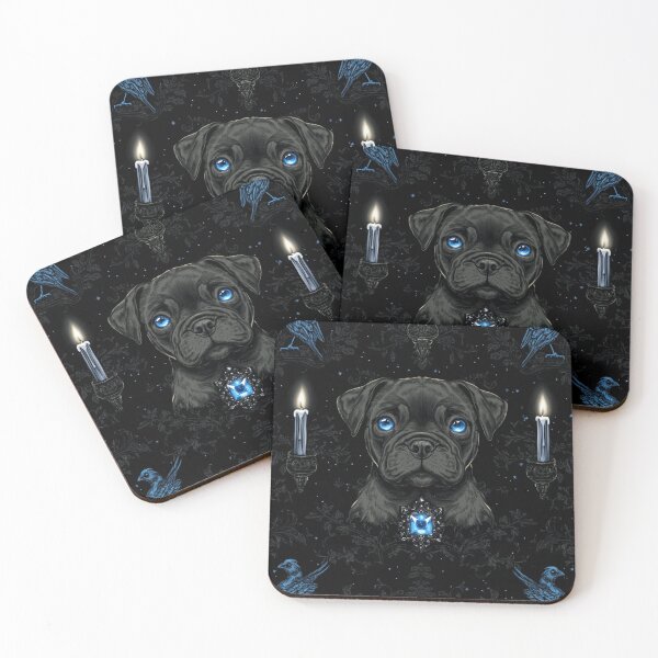 Item preview, Gothic Staffy Pup Print designed and sold by Nocturne  Paws.