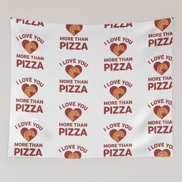 Item preview, Love you more Valentine’s day pizza designed and sold by Newhyperion.