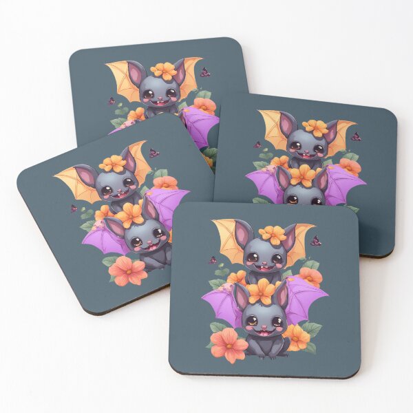 Item preview, Color Kawaii Bat, Bat kawaii, Batzilla, sweet bat, cute bat, cute,  designed and sold by GOLDENGARDENART.