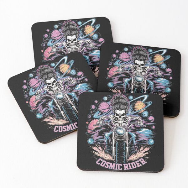 Item preview, Cosmic Rider” - Skeleton Motorcycle Galaxy Design designed and sold by love3617.