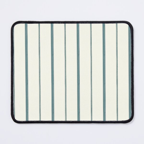 Item preview, Ticking Ivory Teal designed and sold by pinebluedesign.