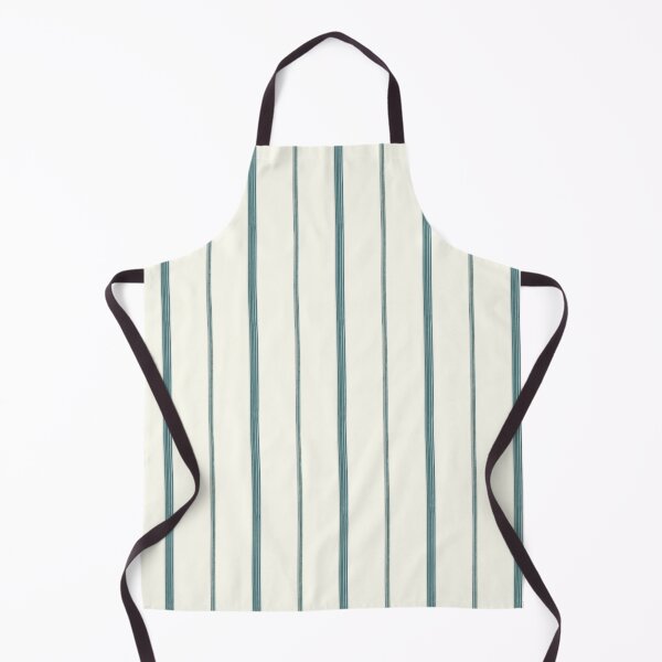 Item preview, Ticking Ivory Teal designed and sold by pinebluedesign.
