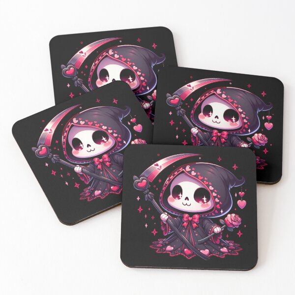 Item preview, Kawaii Valentine's Day Grim Reaper Romance designed and sold by 2ndSketch.
