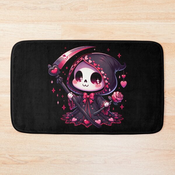 Item preview, Kawaii Valentine's Day Grim Reaper Romance designed and sold by 2ndSketch.
