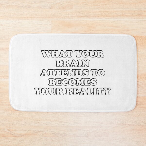 Item preview, What your brain attends to becomes your reality - motivational quotes designed and sold by Inspirationmotivation.