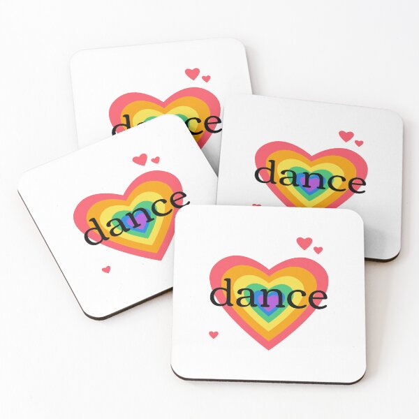 Item preview, Dance Rainbow Hearts Design Black Type designed and sold by Peace4Patti.