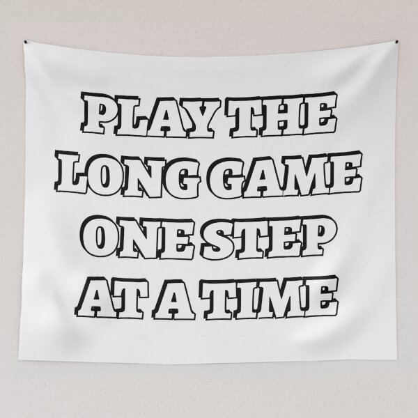 Item preview, Play the long game one step at a time - overcoming obstacles designed and sold by Inspirationmotivation.
