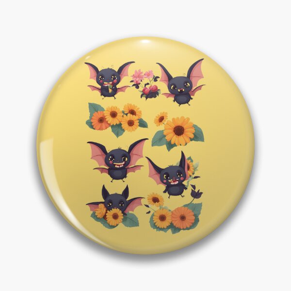 Item preview, Black Funny Bat, Bat kawaii, Batzilla, sweet bat, cute bat, cute,  designed and sold by GOLDENGARDENART.