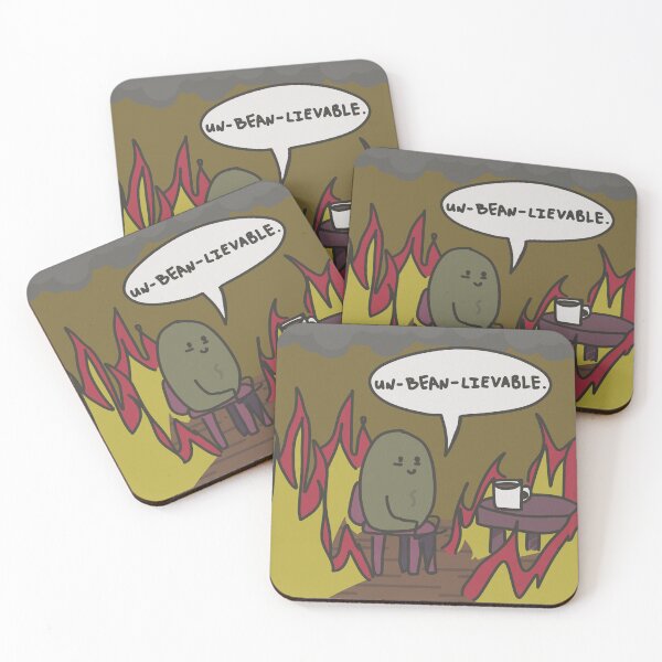 Item preview, Un-bean-lievable, Grit version, roasted coffee bean designed and sold by BLAAAAASK.