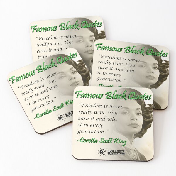 Item preview, Coretta Scott Quote 1 designed and sold by RobScottCreates.