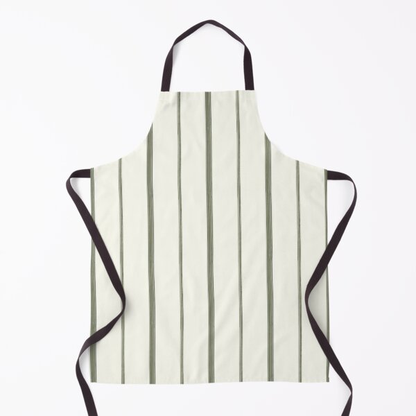 Item preview, Ticking Ivory Olive Green designed and sold by pinebluedesign.