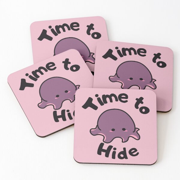 Item preview, Time to Hide Chibi Octopus (Pink) designed and sold by BLAAAAASK.