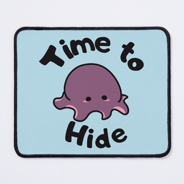 Item preview, Time to Hide Chibi Octopus (Blue) designed and sold by BLAAAAASK.